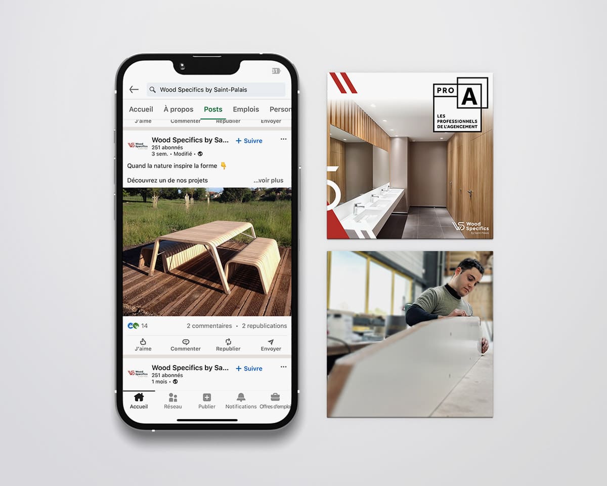 Réseaux sociaux Wood Specifics